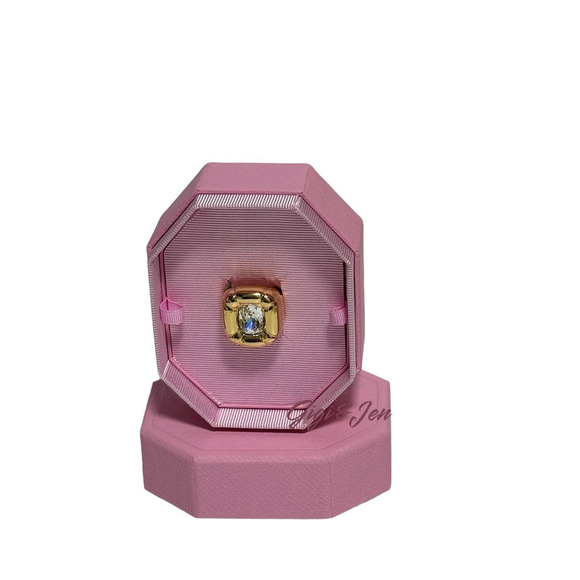 Swarovski Dulcis Cocktail Ring Size 60/ 9 Color gold New - Picture 7 of 10